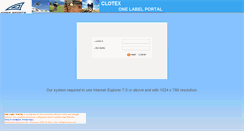 Desktop Screenshot of amer.clotex-1label.com