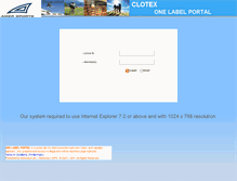 Tablet Screenshot of amer.clotex-1label.com